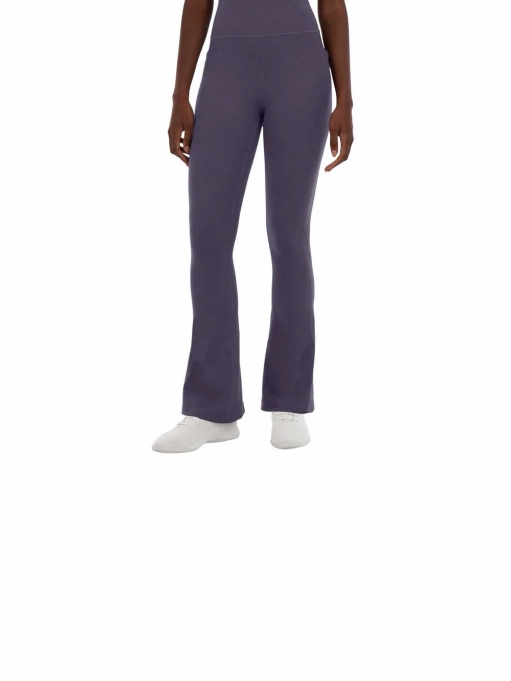 Kirkland Signature Women's Stretch Brushed Mini Flare Yoga Pant Purple Medium